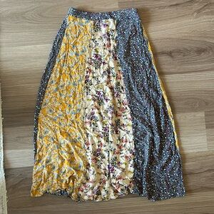 Natural life floral maxi skirt